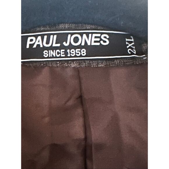 PJ PAUL JONES Mens Casual Sport Coat Blazer Two Buttons XXL brown Lightweight Bu - Picture 5 of 7